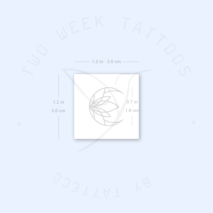 Moon Lotus Semi-Permanent Tattoo - Set of 2