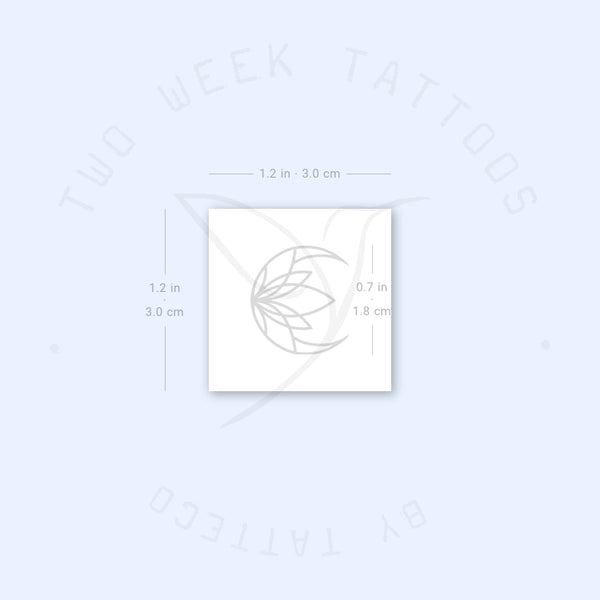 Moon Lotus Semi-Permanent Tattoo - Set of 2