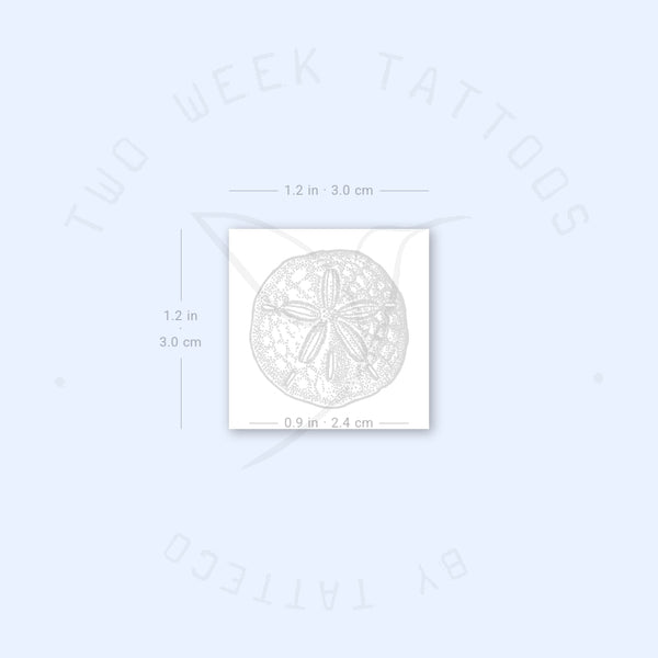 Sand Dollar Semi-Permanent Tattoo - Set of 2