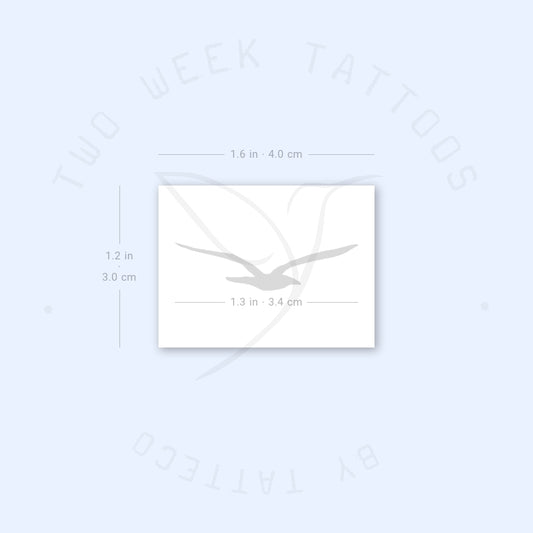 Tatuaje semipermanente de gaviota - Juego de 2