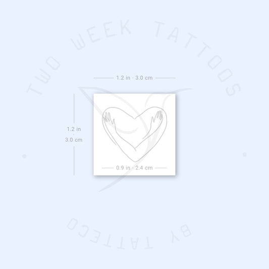 Tatuaje semipermanente de autoabrazo (juego de 2)