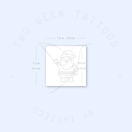 Santa Claus Semi-Permanent Tattoo - Set of 2
