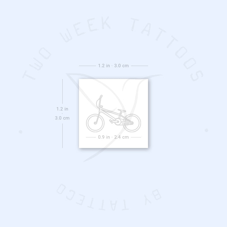 Tatuaje semipermanente de BMX - Juego de 2