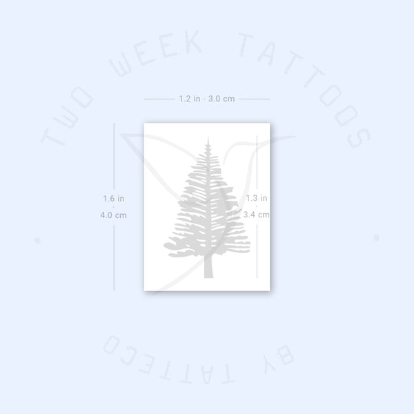 Leafless Pine Tree Semi-Permanent Tattoo - Set of 2