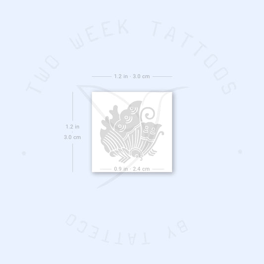 Agehanochō Semi-Permanent Tattoo - Set of 2