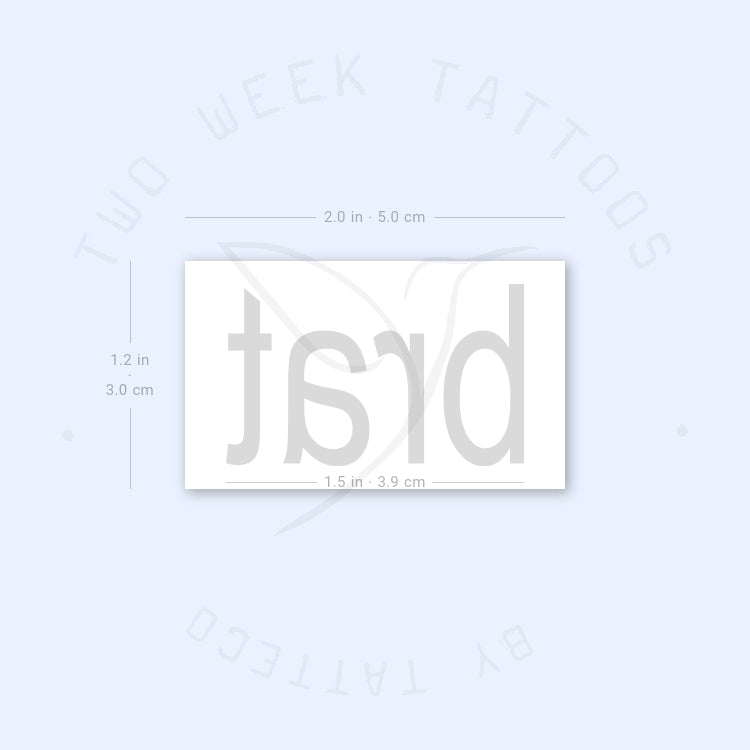 Brat Charli XCX Semi-Permanent Tattoo - Set of 2