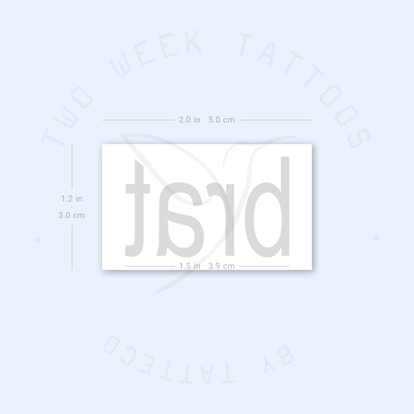 Brat Charli XCX Semi-Permanent Tattoo - Set of 2