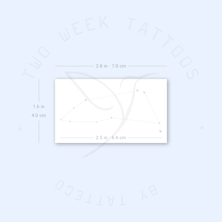 Capricornus Dots Constellation Semi-Permanent Tattoo - Set of 2