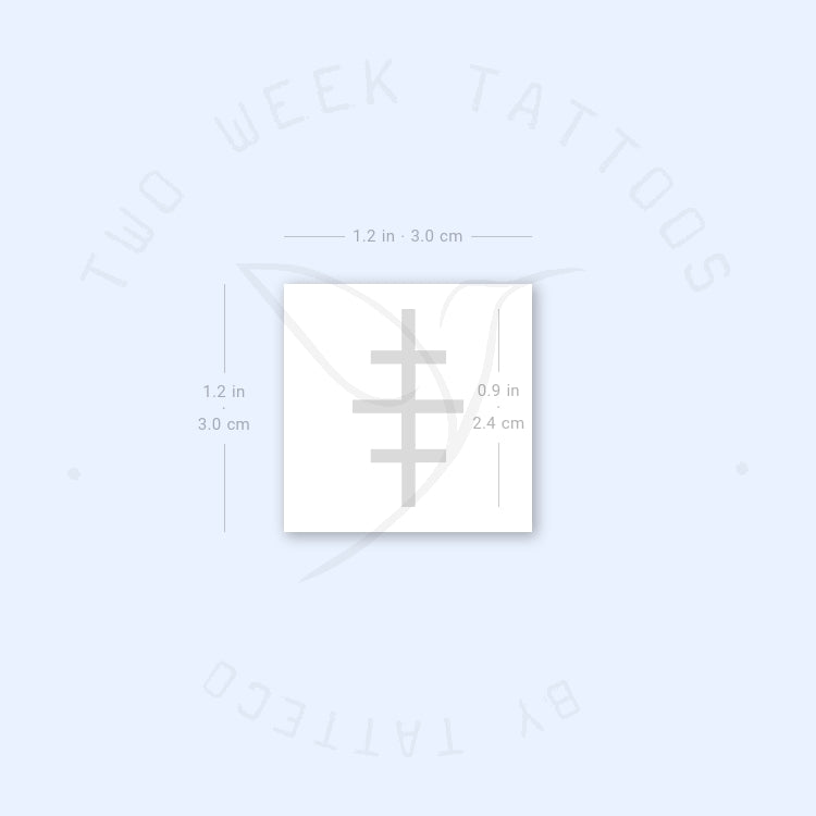 Tatuaje semipermanente de la cruz de Salem (juego de 2)