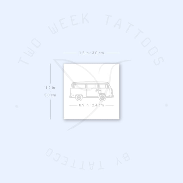 Volkswagen T2 Van Semi-Permanent Tattoo - Set of 2