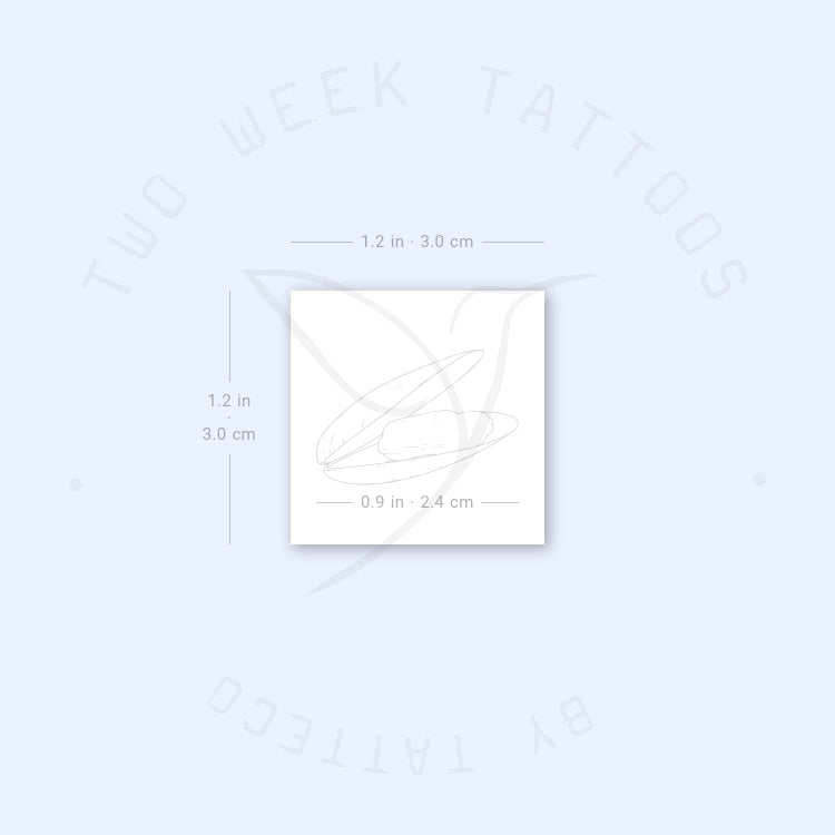 Clam Semi-Permanent Tattoo - Set of 2