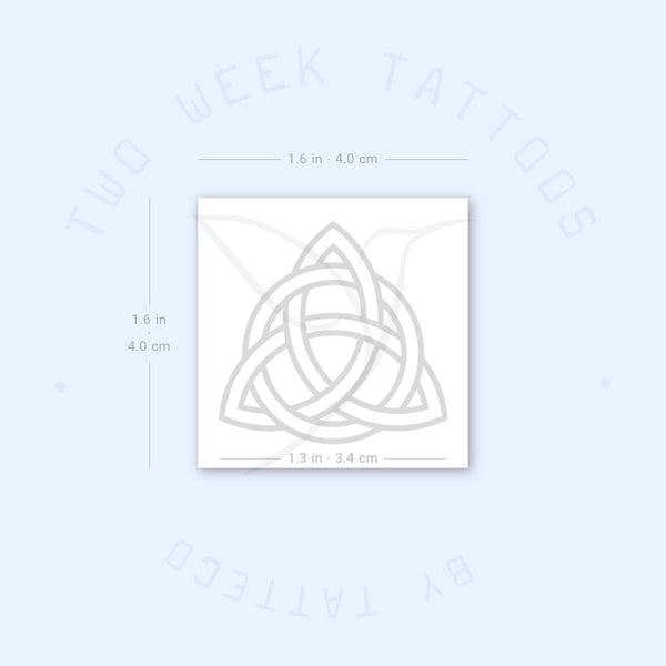 Interlaced Trinity Knot Semi-Permanent Tattoo - Set of 2