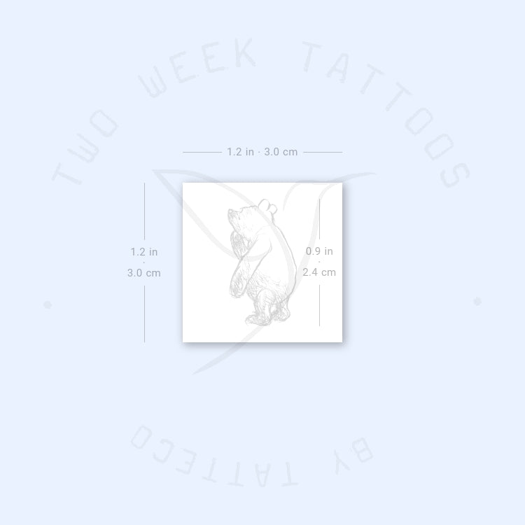 Winnie The Pooh Semi-Permanent Tattoo - Set of 2