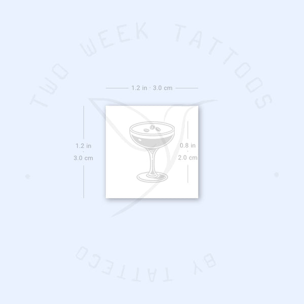 Little Espresso Martini Semi-Permanent Tattoo - Set of 2