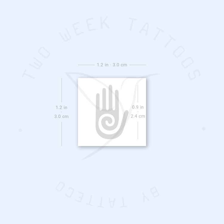 Tatuaje semipermanente de mano Hopi - Juego de 2
