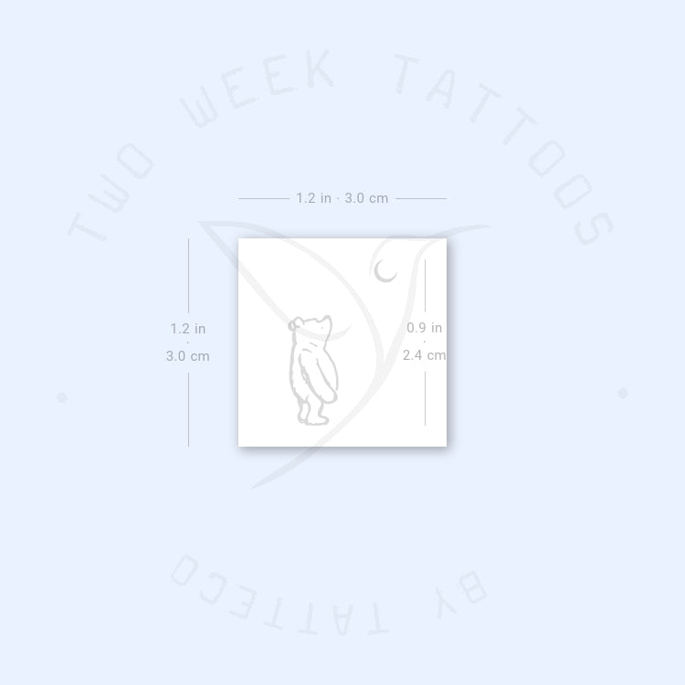Pooh Bear Semi-Permanent Tattoo - Set of 2