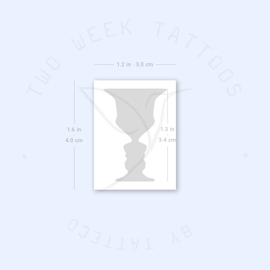 Face Cup Semi-Permanent Tattoo - Set of 2