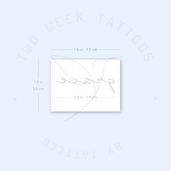 Grace Semi-Permanent Tattoo - Set of 2