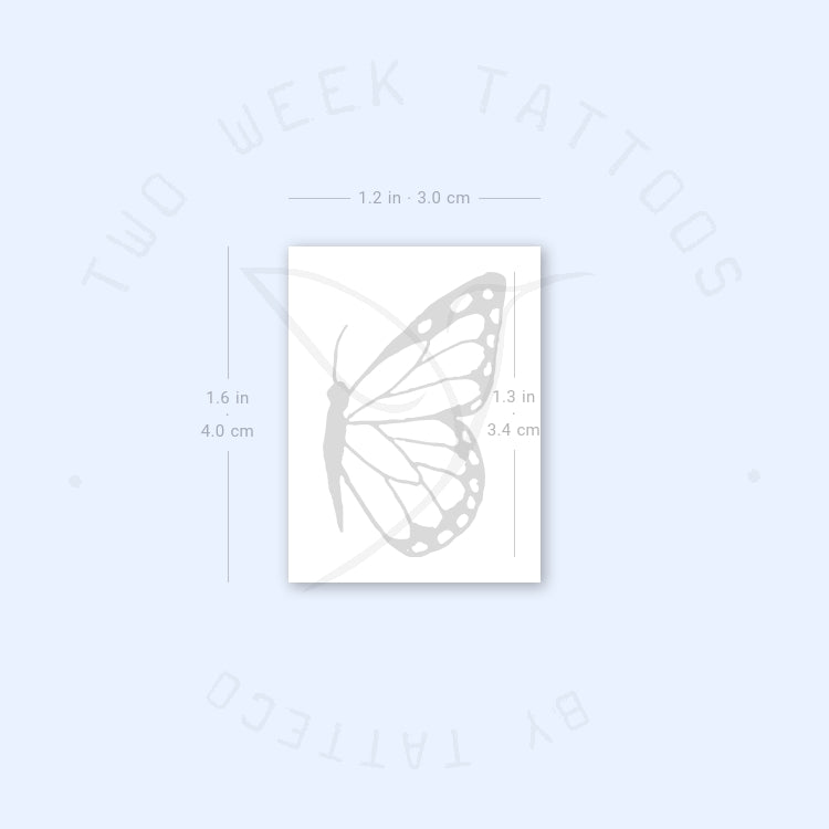 Butterfly (Left) Semi-Permanent Tattoo - Set of 2