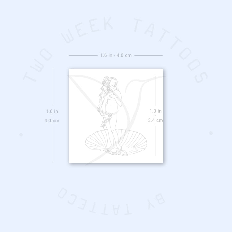 Botticelli's Venus Semi-Permanent Tattoo - Set of 2