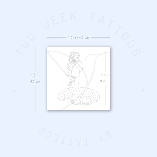Botticelli's Venus Semi-Permanent Tattoo - Set of 2