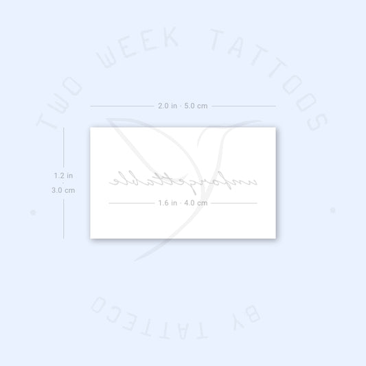 Unforgettable Semi-Permanent Tattoo - Set of 2