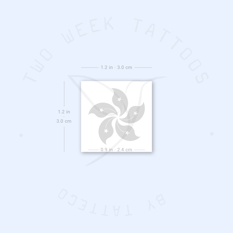 Hong Kong Flower Semi-Permanent Tattoo - Set of 2