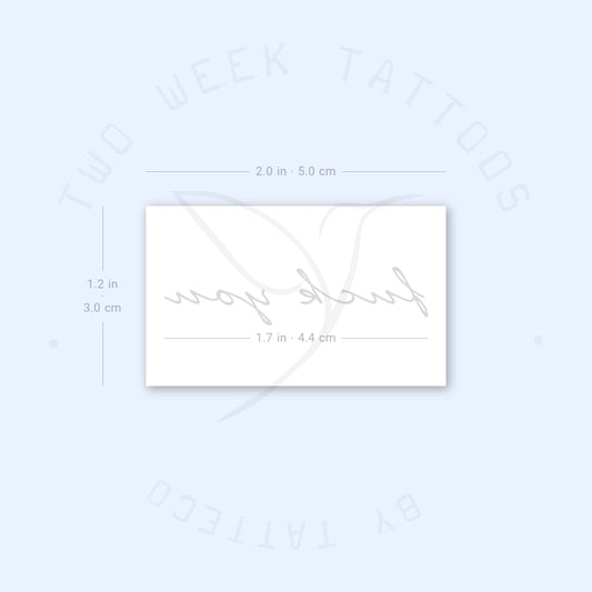 Fuck You Semi-Permanent Tattoo - Set of 2