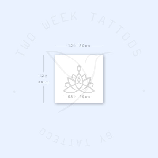 Motherhood Lotus Semi-Permanent Tattoo - Set of 2