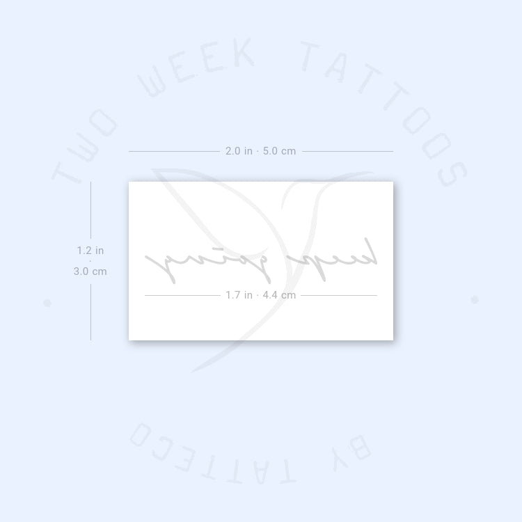Keep Going Semi-Permanent Tattoo - Set of 2
