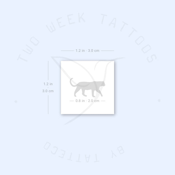 Small Black Panther Semi-Permanent Tattoo - Set of 2