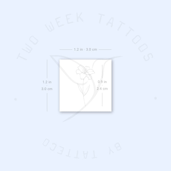 Lily Semi-Permanent Tattoo - Set of 2
