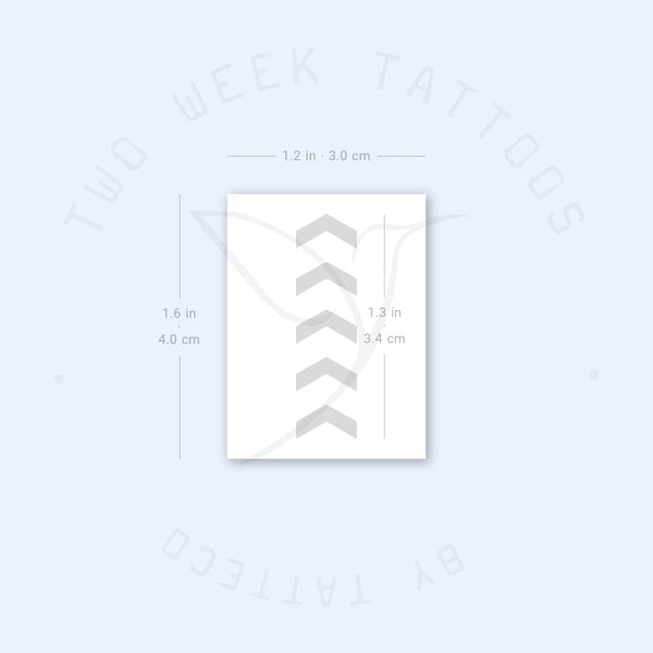 One Direction Five Arrows Tribute Semi-Permanent Tattoo - Set of 2