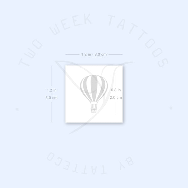 Hot Air Balloon Semi-Permanent Tattoo - Set of 2