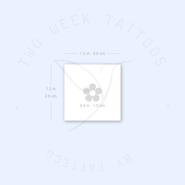 Minimalist Flower Semi-Permanent Tattoo - Set of 2