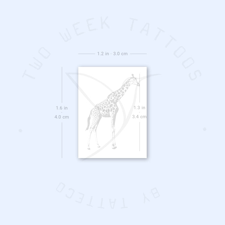Giraffe Semi-Permanent Tattoo - Set of 2