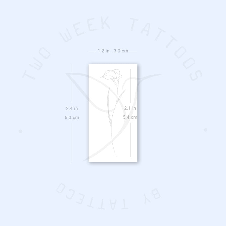 Calla Semi-Permanent Tattoo - Set of 2