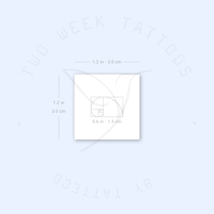 Little Golden Spiral Semi-Permanent Tattoo - Set of 2