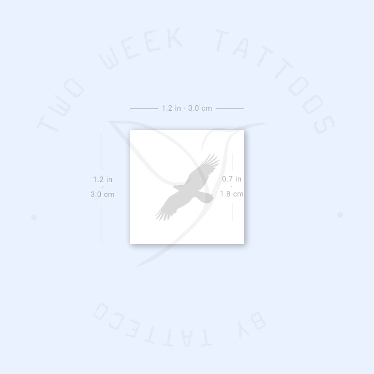 Flying Crow Semi-Permanent Tattoo - Set of 2