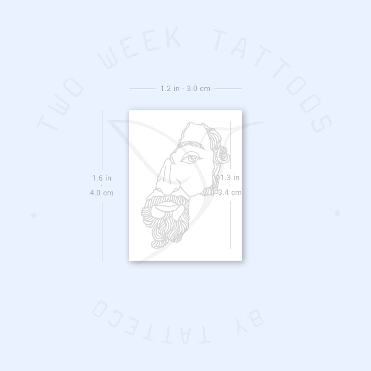 Tatuaje semipermanente de Marco Aurelio - Juego de 2