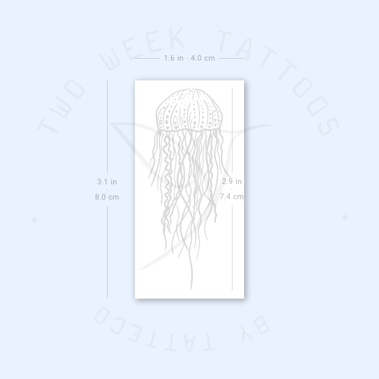 Tatuaje semipermanente de medusa - Juego de 2