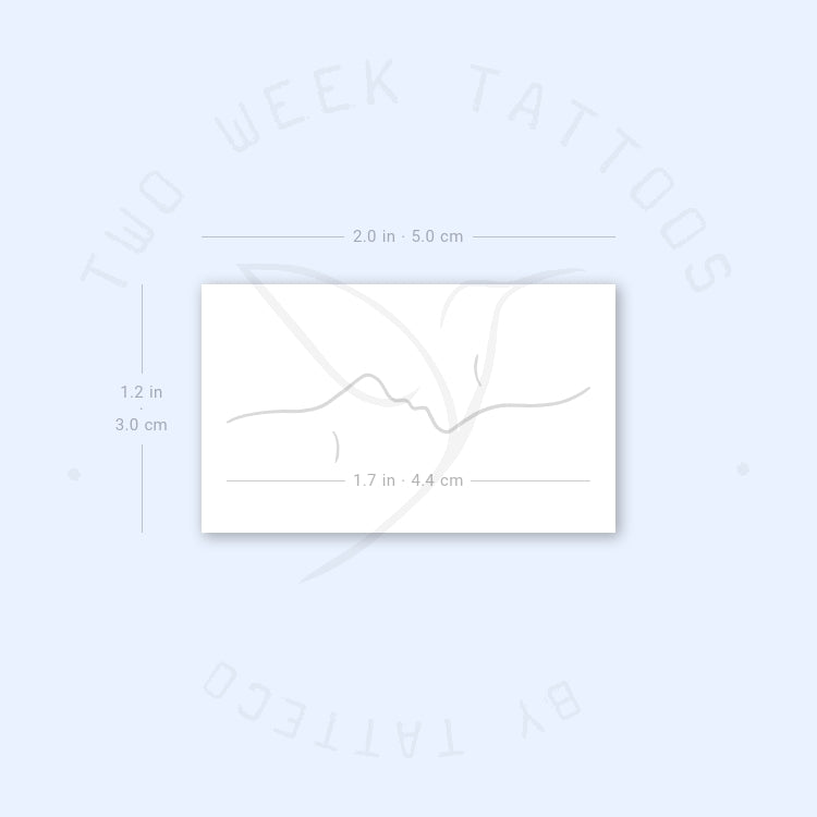 Dual Kiss Semi-Permanent Tattoo - Set of 2