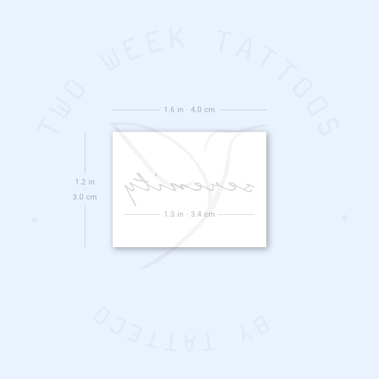 Serenity Semi-Permanent Tattoo - Set of 2