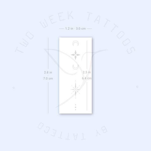 Finger Composition 5 Semi-Permanent Tattoo - Set of 2