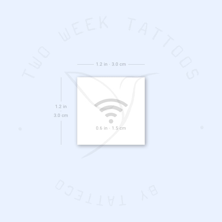 Wifi Semi-Permanent Tattoo - Set of 2