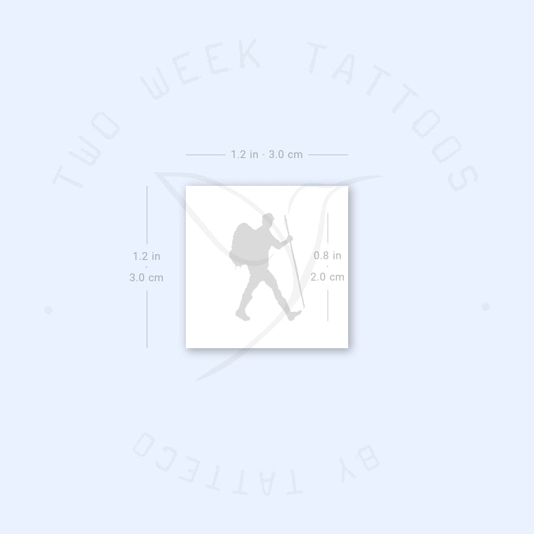 Camino De Santiago Pilgrim Semi-Permanent Tattoo - Set of 2