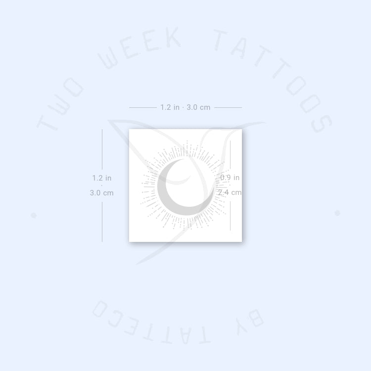 Moon Eclipse Semi-Permanent Tattoo - Set of 2