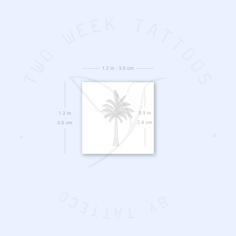 Palm Tree Semi-Permanent Tattoo - Set of 2