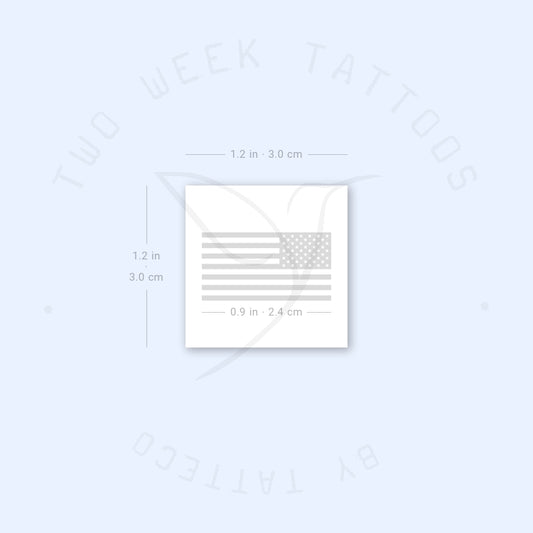 USA Flag Semi-Permanent Tattoo - Set of 2