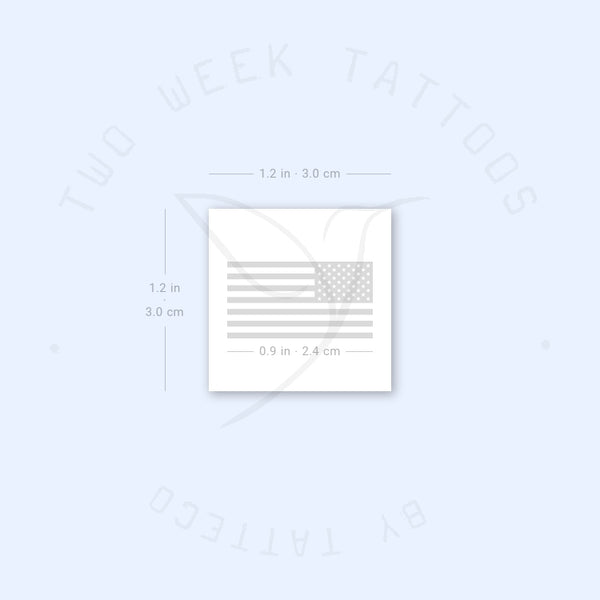 USA Flag Semi-Permanent Tattoo - Set of 2